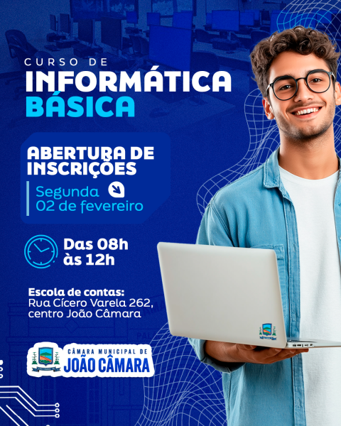Matriculas abertas Curso de Informática Básica